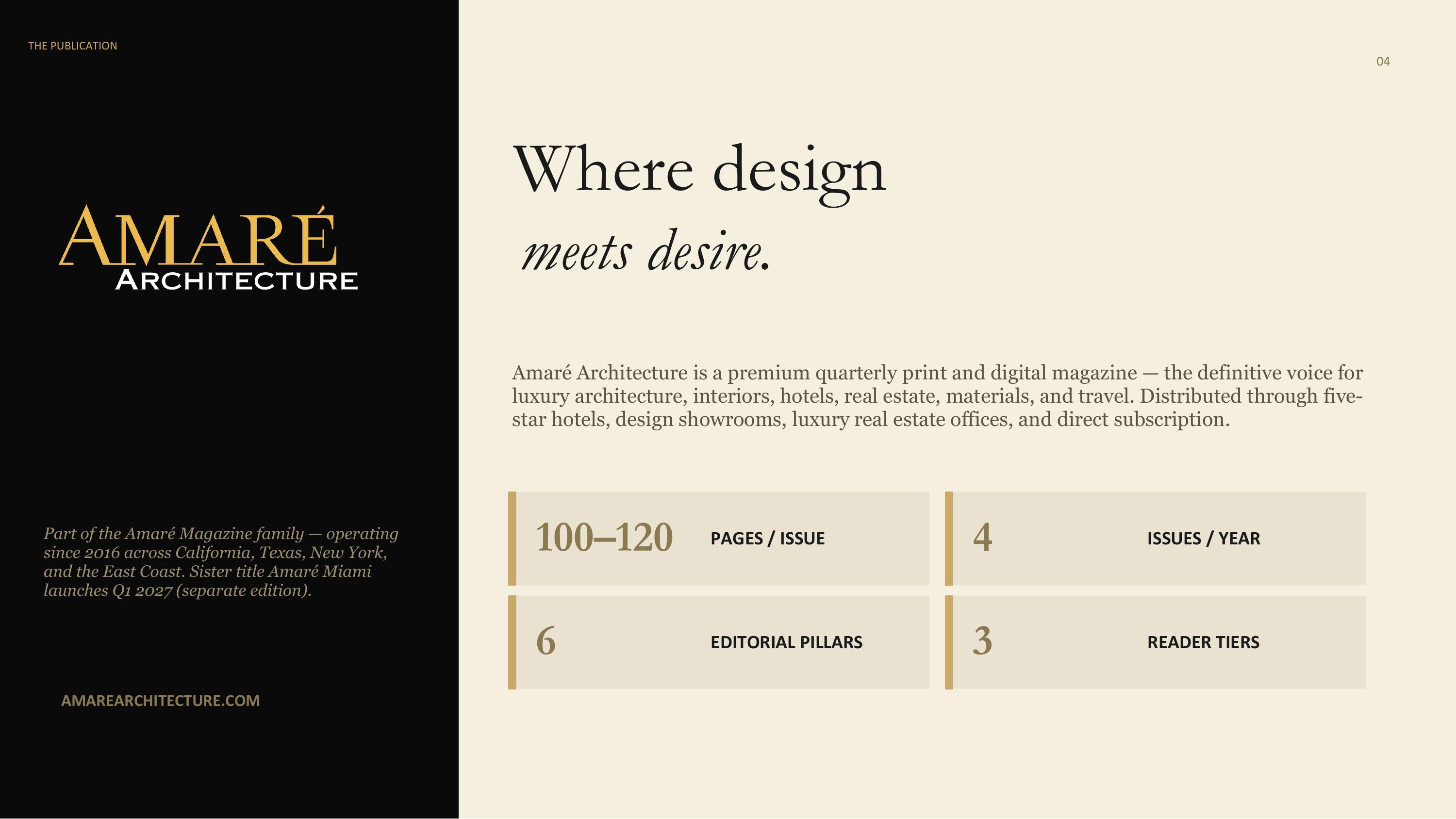 Amaré Architecture — The Publication